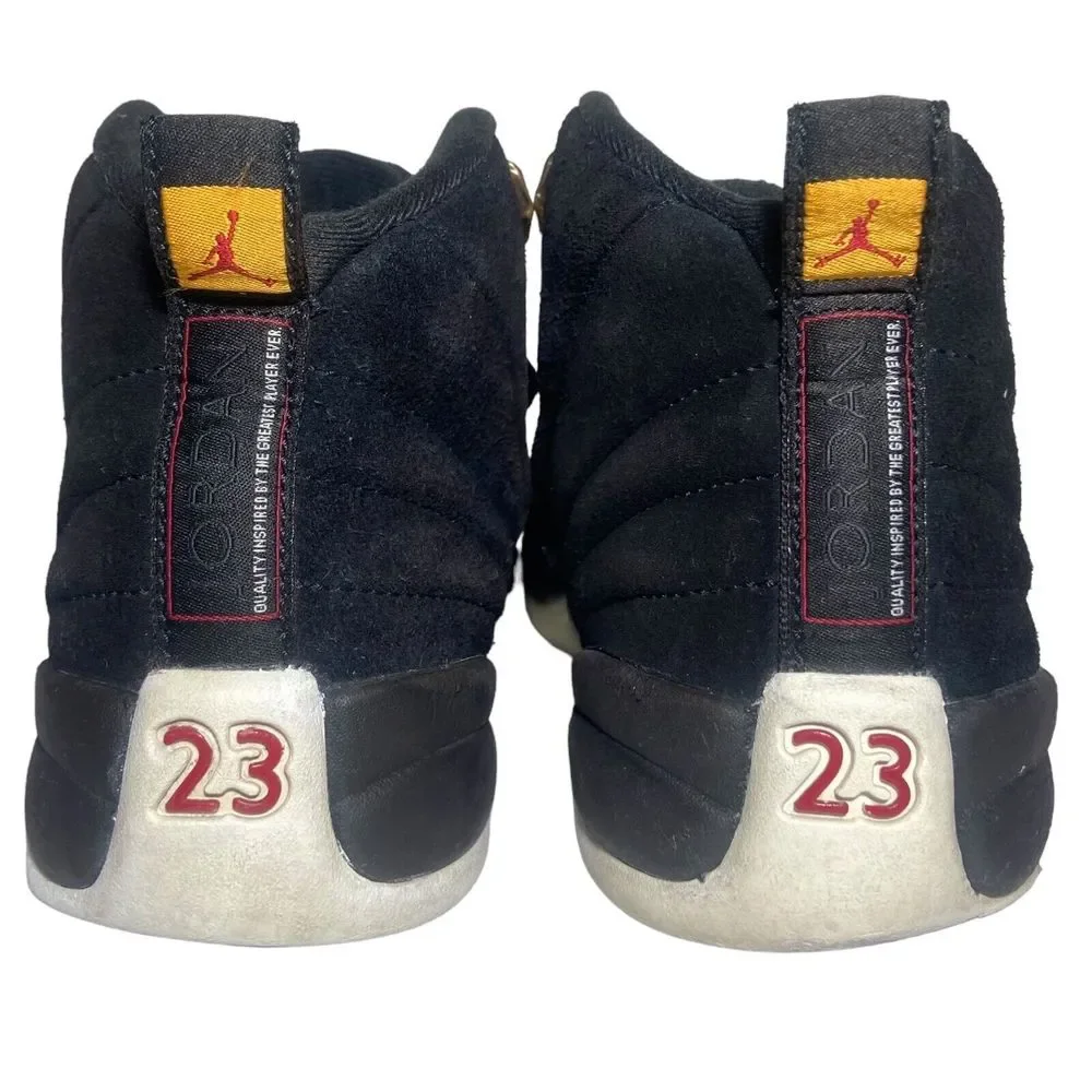 Nike Air Jordan 12 Retro GS Reverse Taxi Size 4.5 Youth Kids 153265-017 Black